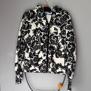 Lululemon Athletica Black and White Patterned Ski Jacket Vintage 2012 laceoflage